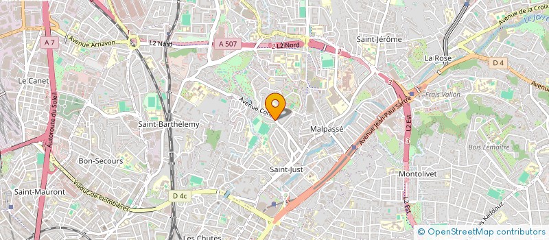 localisation de l'entreprise L'ACCUEIL  MARSEILLE 13EME