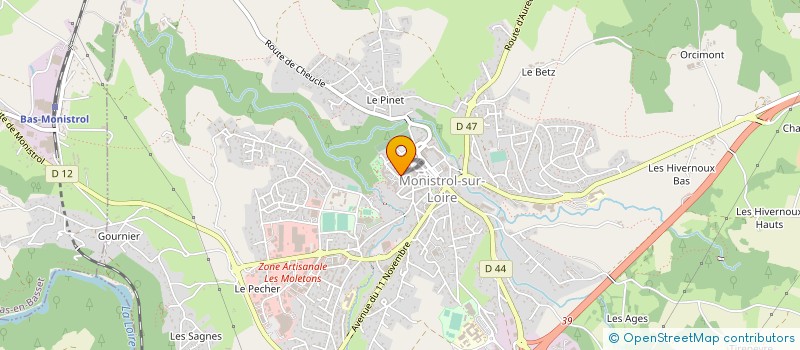 localisation de l'entreprise L'ACCUEIL ADAAFAM 43 à MONISTROL-SUR-LOIRE