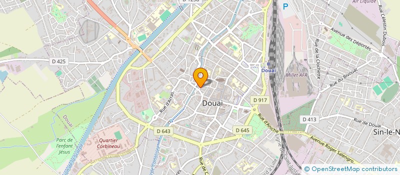 localisation de l'entreprise L'ACE à DOUAI