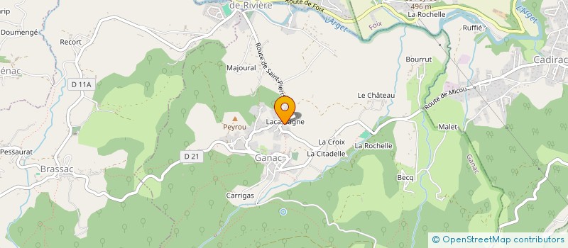 localisation de l'entreprise L'ACHIL CAFE à GANAC