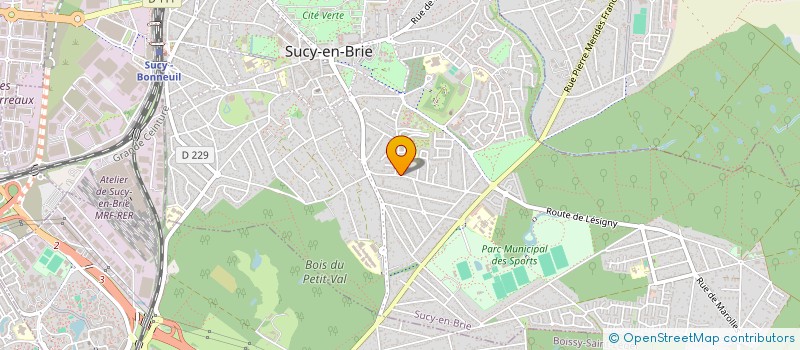 localisation de l'entreprise L'ACOMPAGNIE IMPROVISEE à SUCY-EN-BRIE