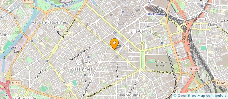 localisation de l'entreprise L ACOUPHENE à LILLE