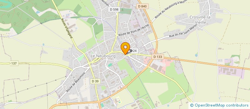 localisation de l'entreprise L'ACOUSTICA à LE NEUBOURG