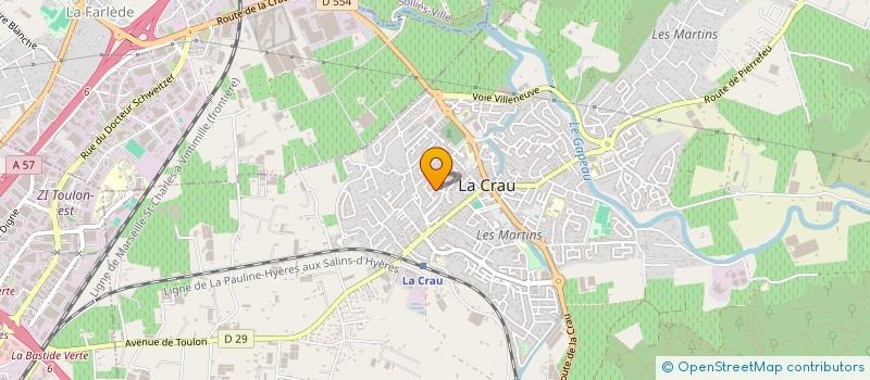 localisation de l'entreprise L'ACRAUTRAIL  LA CRAU