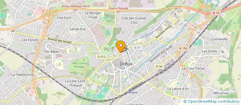 localisation de l'entreprise L ACROPOLE à DREUX