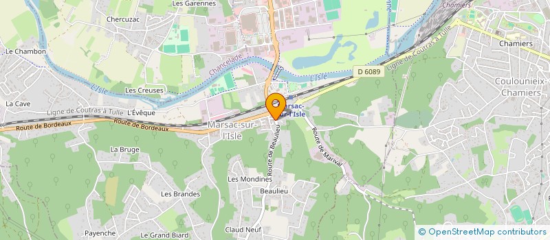 localisation de l'entreprise L'ACROPOLE  MARSAC-SUR-L'ISLE