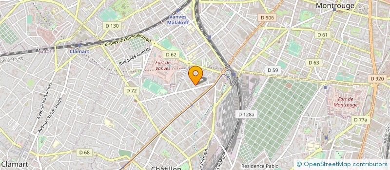 localisation de l'entreprise L'ACROSTICHE  CHATILLON