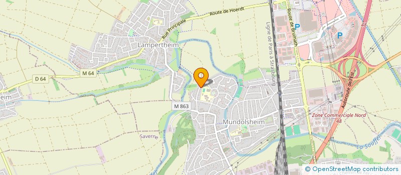 localisation de l'entreprise L'ACTIF IMMOBILIER  MUNDOLSHEIM