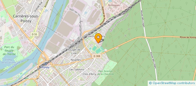 localisation de l'entreprise L'ACTION DU COEUR (LDC) à POISSY