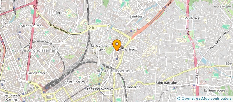 localisation de l'entreprise L ACTION SOCIALE ET CULTURELLE 13  MARSEILLE 4EME