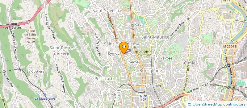 localisation de l'entreprise L'ACTUEL  NICE