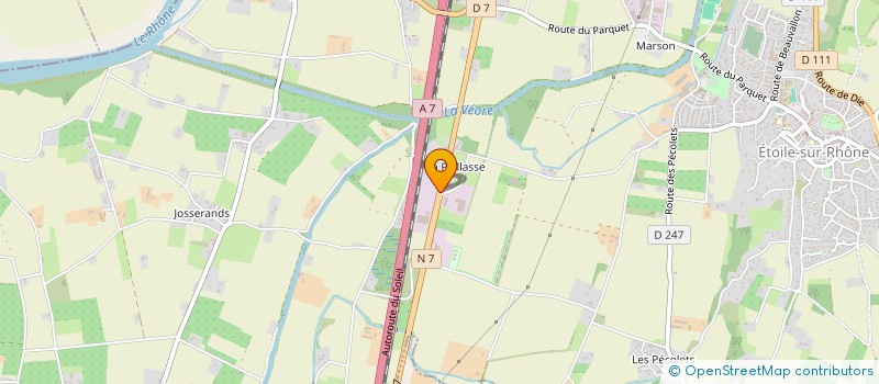 localisation de l'entreprise L'ADAGIO  ETOILE-SUR-RHONE