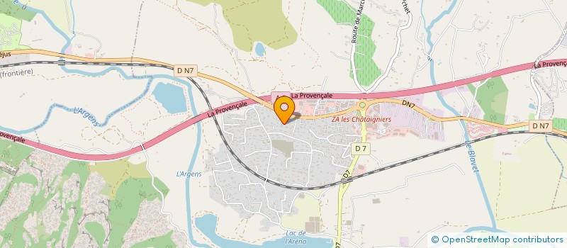 localisation de l'entreprise L'ADAMANDIN à ROQUEBRUNE-SUR-ARGENS
