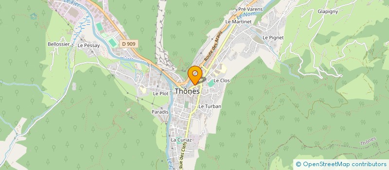 localisation de l'entreprise L'ADDICT  THONES