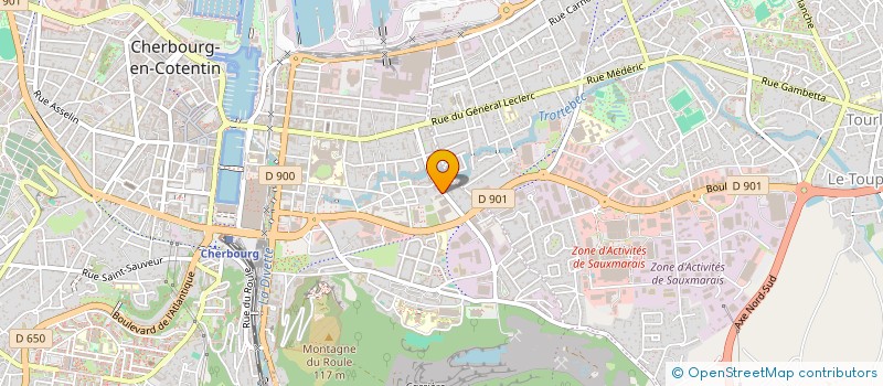 localisation de l'entreprise L'ADIEU AUX ARMES  CHERBOURG-EN-COTENTIN
