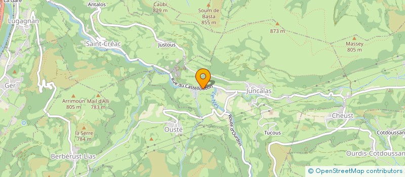 localisation de l'entreprise L'ADISHATZ  JUNCALAS