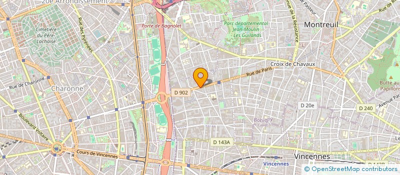 localisation de l'entreprise L'ADONIS à MONTREUIL