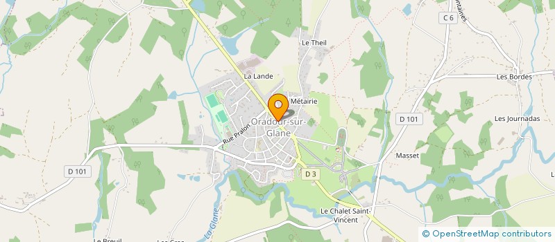 localisation de l'entreprise L'ADRESSE à ORADOUR-SUR-GLANE