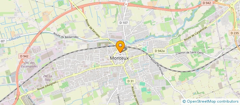 localisation de l'entreprise L'ADRESSE  MONTEUX