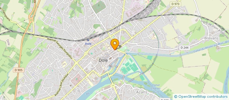 localisation de l'entreprise L'ADRESSE  DOLE