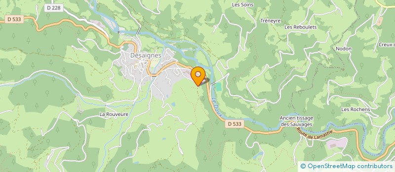 localisation de l'entreprise L'ADROU  DESAIGNES