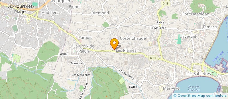 localisation de l'entreprise L'ADVF 83 à LA SEYNE-SUR-MER