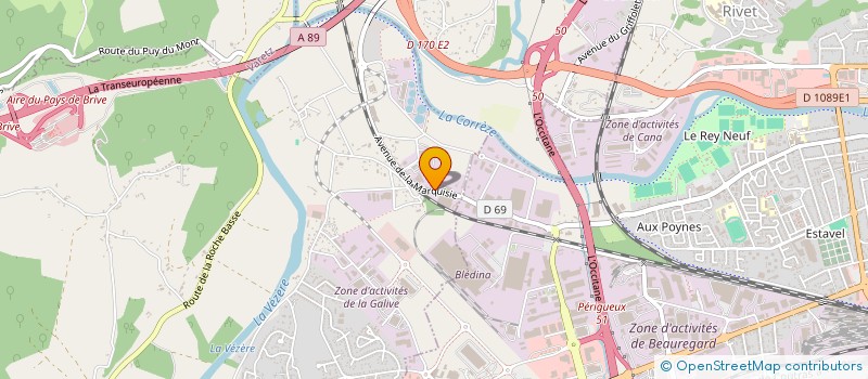 localisation de l'entreprise L'AERODROME  SAINT-PANTALEON-DE-LARCHE