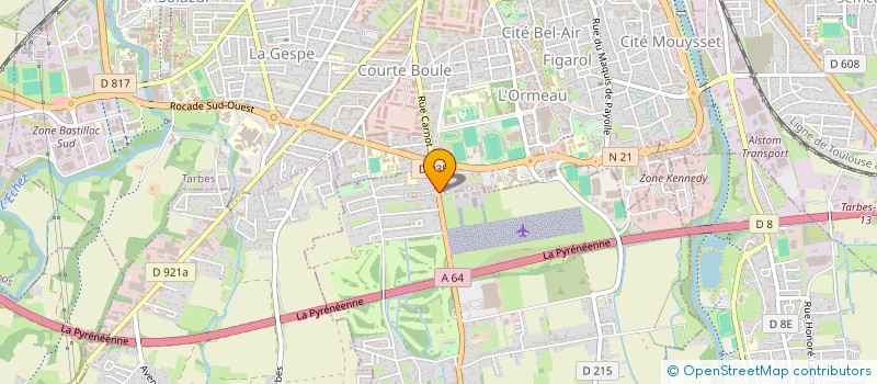 localisation de l'entreprise L'AEROPOSTALE  LALOUBERE