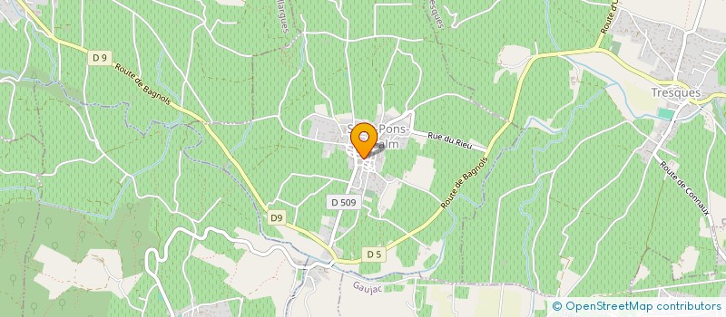 localisation de l'entreprise L'AFFAIRE DU PATRON  SAINT-PONS-LA-CALM