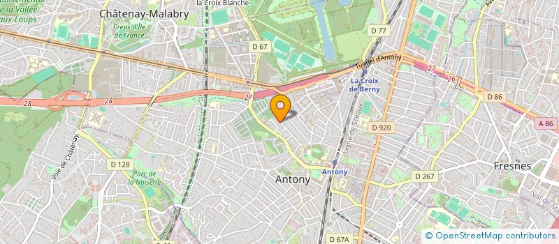 localisation de l'entreprise L'AFFAMEUSE-TROUPE DE THEATRE à ANTONY