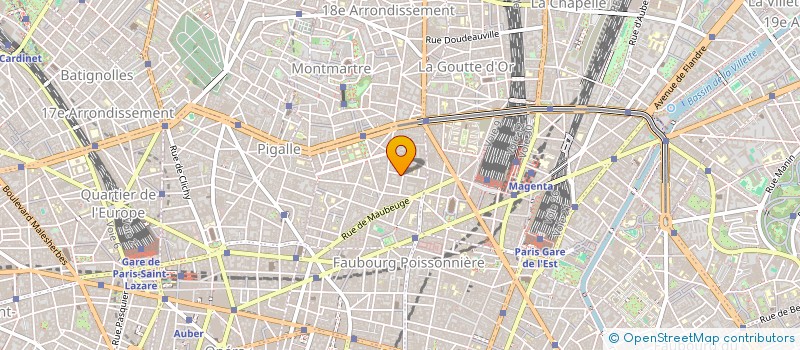 localisation de l'entreprise L'AFFICHE  PARIS