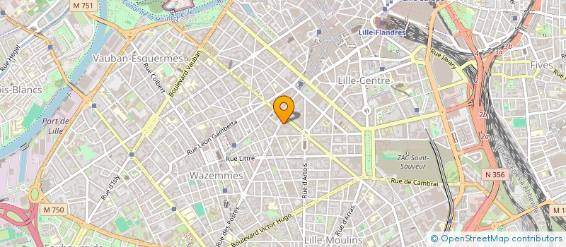 localisation de l'entreprise L'AFFRANCHIE à LILLE