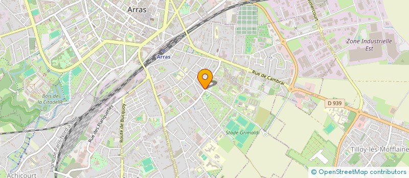 localisation de l'entreprise L'AFTER à ARRAS