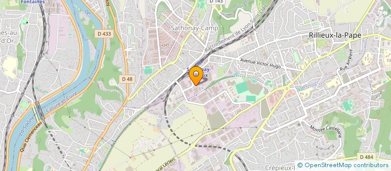 localisation de l'entreprise L'AGAPE 1913  RILLIEUX-LA-PAPE