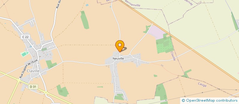 localisation de l'entreprise L'AGAPE  CLAVILLE