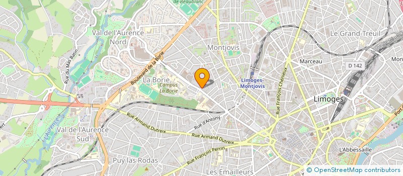 localisation de l'entreprise L'AGAPPE ROYALE à LIMOGES