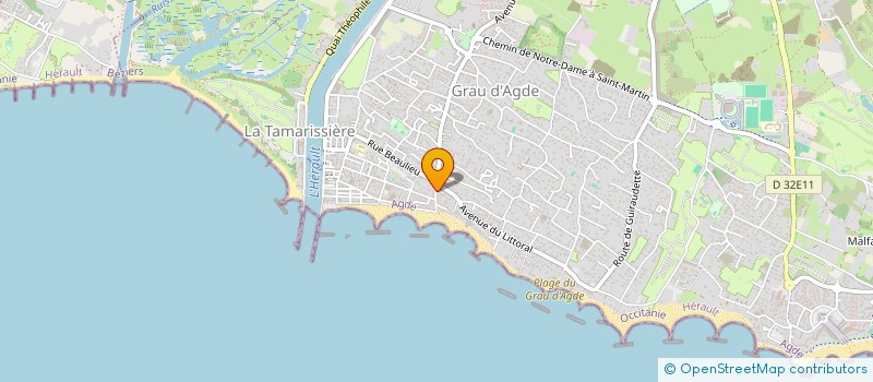 localisation de l'entreprise L'AGATHOISE  AGDE