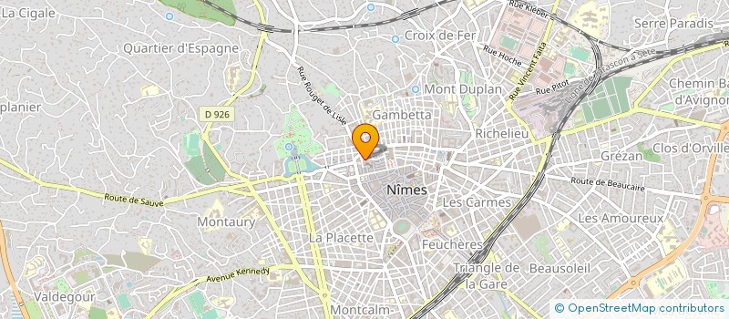localisation de l'entreprise L'AGAU  NIMES