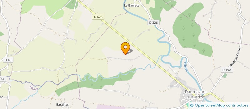 localisation de l'entreprise L'AGAURA à DAUMAZAN-SUR-ARIZE