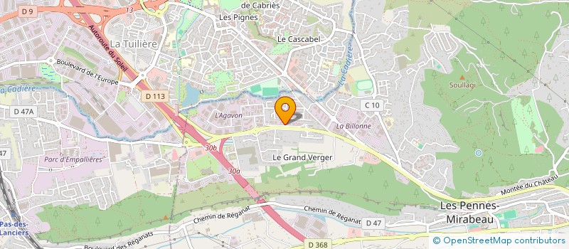 localisation de l'entreprise L AGAVONAISE à LES PENNES MIRABEAU