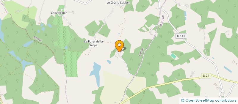 localisation de l'entreprise L'AGE AIDANT à NONAC