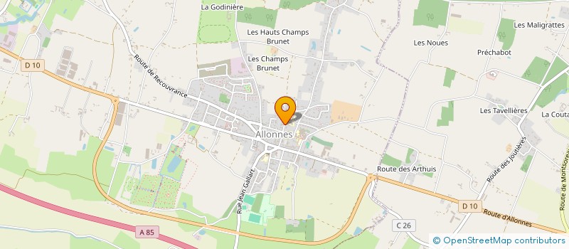 localisation de l'entreprise L' AGE D'OR à ALLONNES
