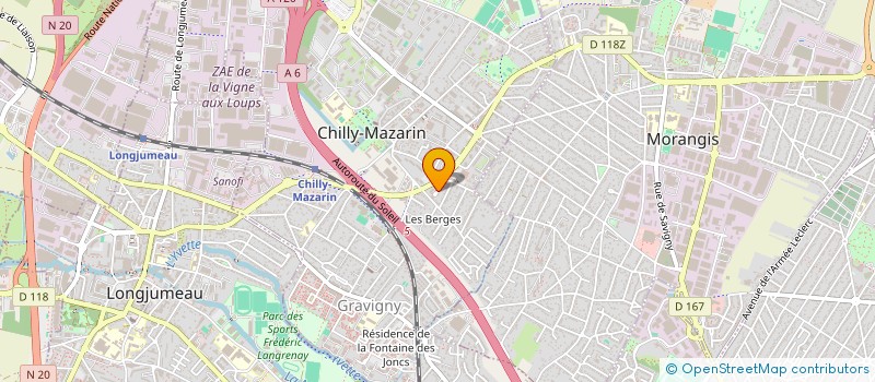 localisation de l'entreprise L'AGE D'OR  CHILLY-MAZARIN