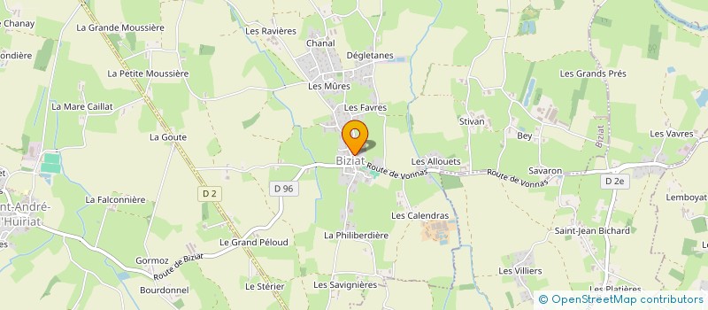 localisation de l'entreprise L'AGE D'OR DE BIZIAT à BIZIAT