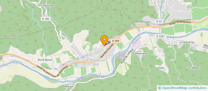 localisation de l'entreprise L'AGE D'OR DE L'IMBAISSE  LE POUJOL-SUR-ORB