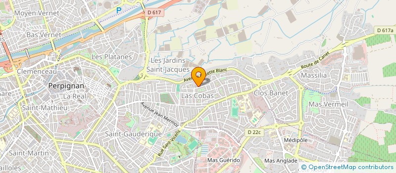 localisation de l'entreprise L'AGE D'OR DE LAS COBAS (INTER GENERATION)  PERPIGNAN