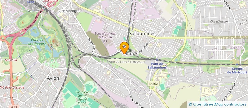 localisation de l'entreprise L'AGE D'OR DES ALOUETTES  SALLAUMINES