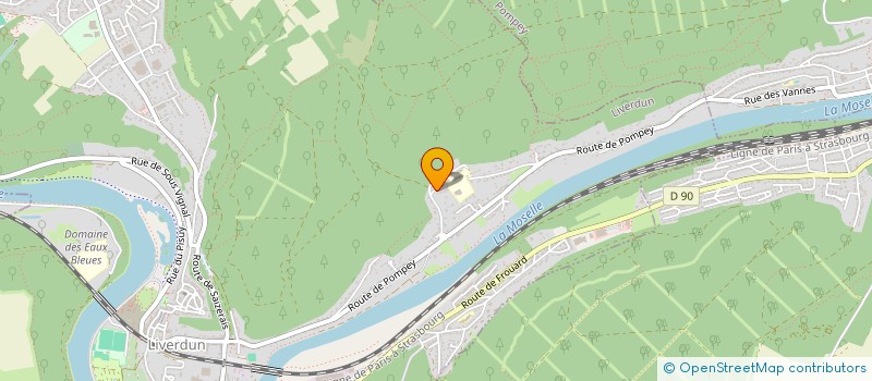 localisation de l'entreprise L'AGE D'OR LIVERDUNOIS  LIVERDUN