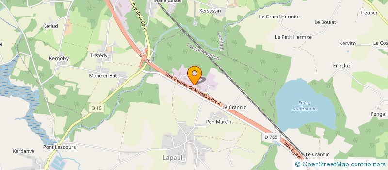 localisation de l'entreprise L AGE DU VERRE  LOCOAL-MENDON