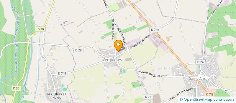 localisation de l'entreprise L'AGE TENDRE  VERQUIERES